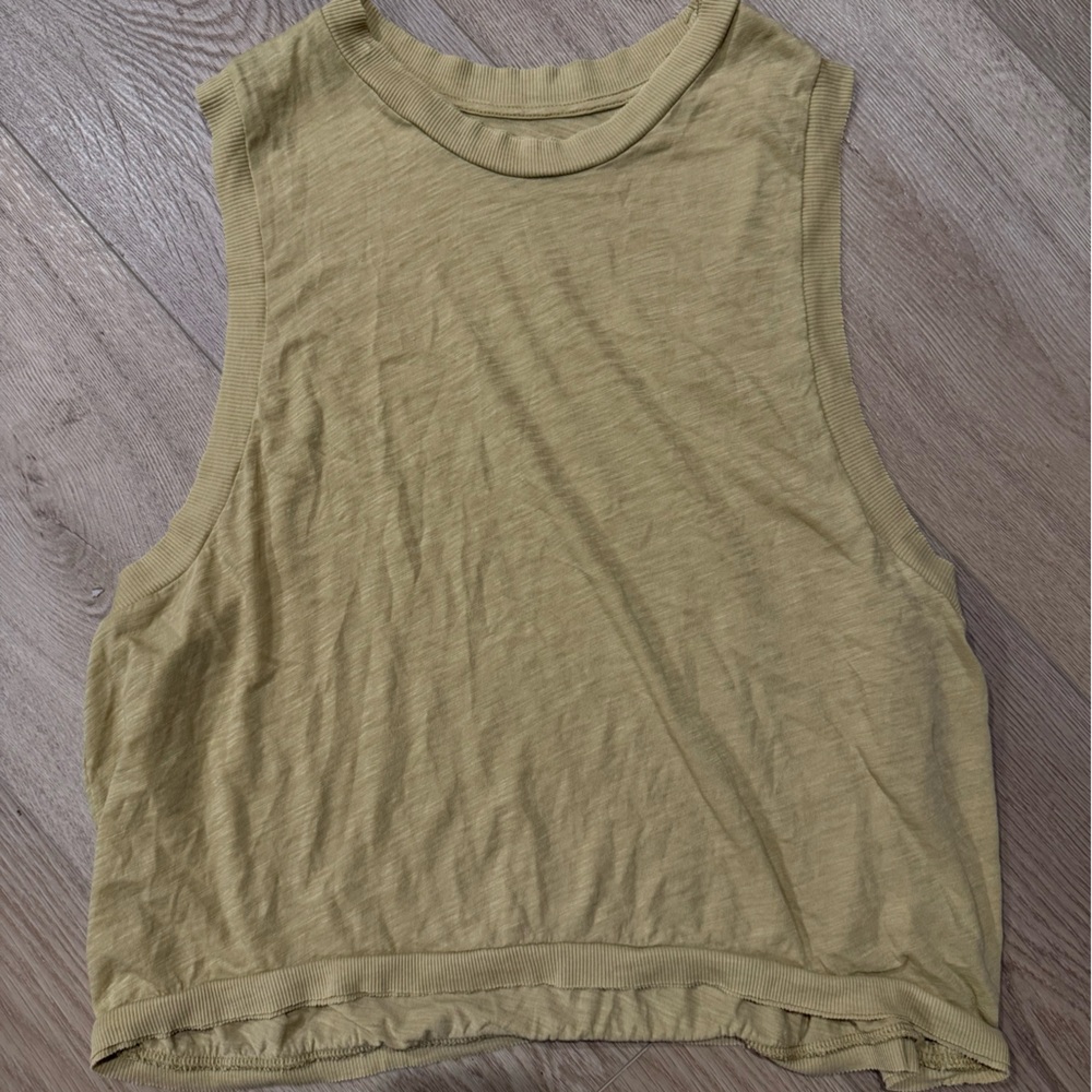 Free People Movement yellow Sleeveless Tee